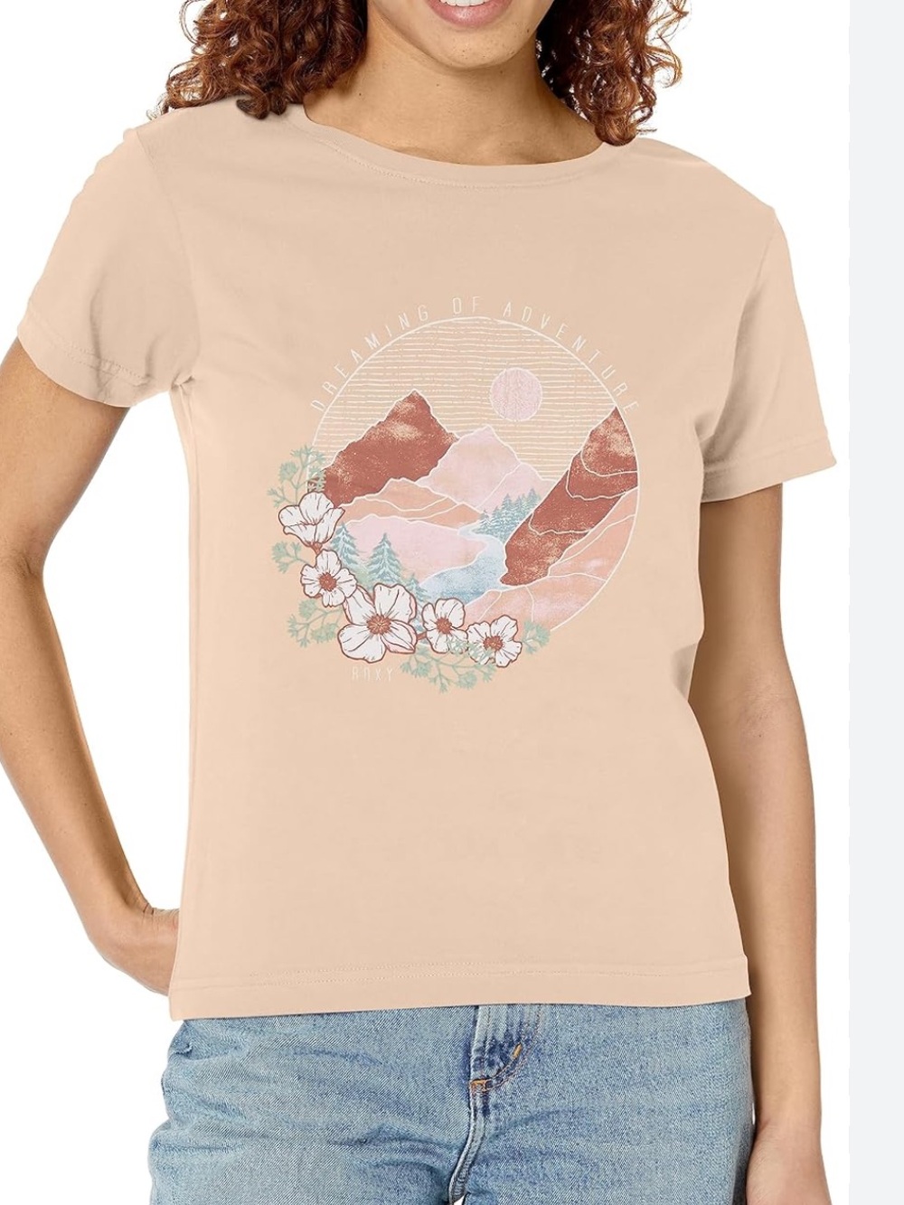 Roxy Boyfriend Short Sleeve Tee Shirt Women’s Large